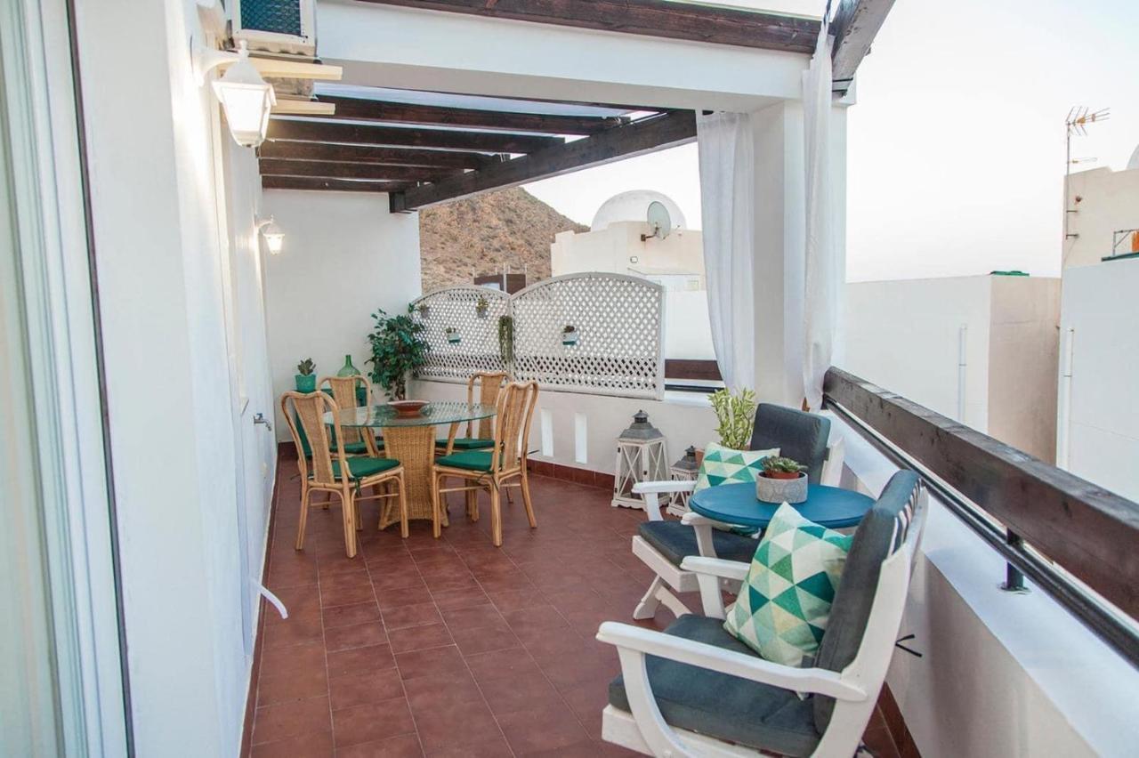 Coqueto Apartamento Con Vistas Al Mar Y Piscina Карбонерас Экстерьер фото